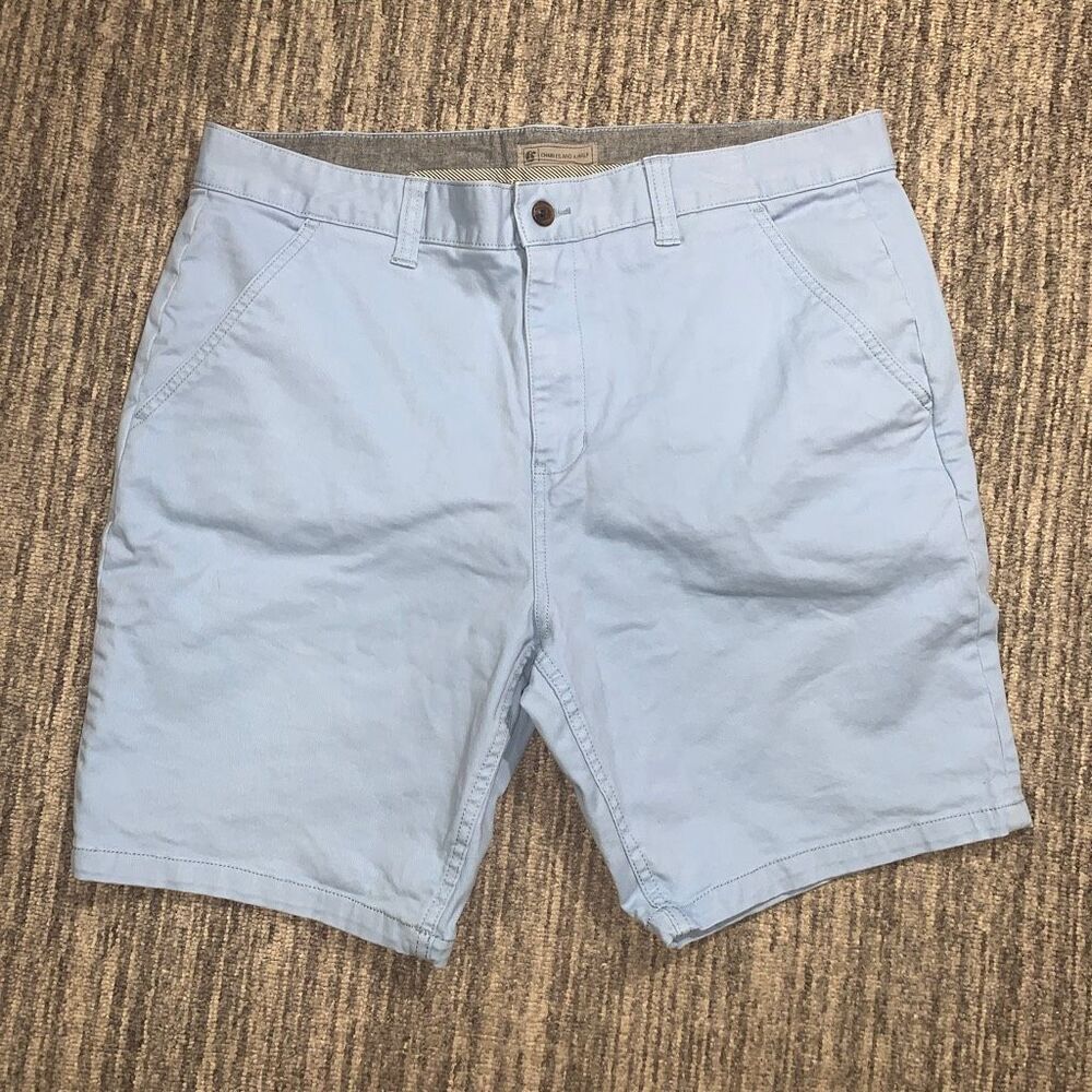 Charles and a Half Men's Size 36 Light Blue Bermuda Style‎ Flat Front Shorts